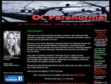 Tablet Screenshot of ocparanormal.com